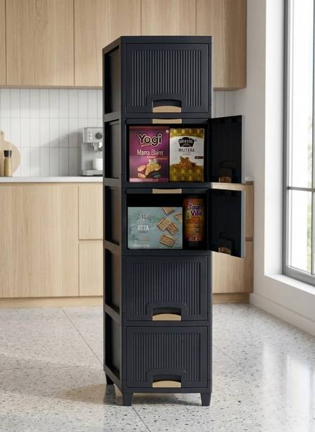 HUMBLE KART 5 LAYERS CHEST OF DRAWER Plastic Free Standing Chest of Drawers