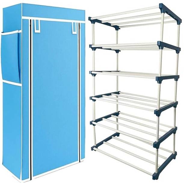 GULAMMUSTAFA PVC5GAWAR PVC Collapsible Wardrobe