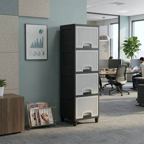 MAXTID Multi Layer Cabinet Suitable for Files, Clothes & Accessories PP Collapsible Wardrobe