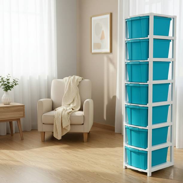 Suptikes Architect & Designer Remote Work Essential Modular Desk Side-Unit PP Collapsible Wardrobe