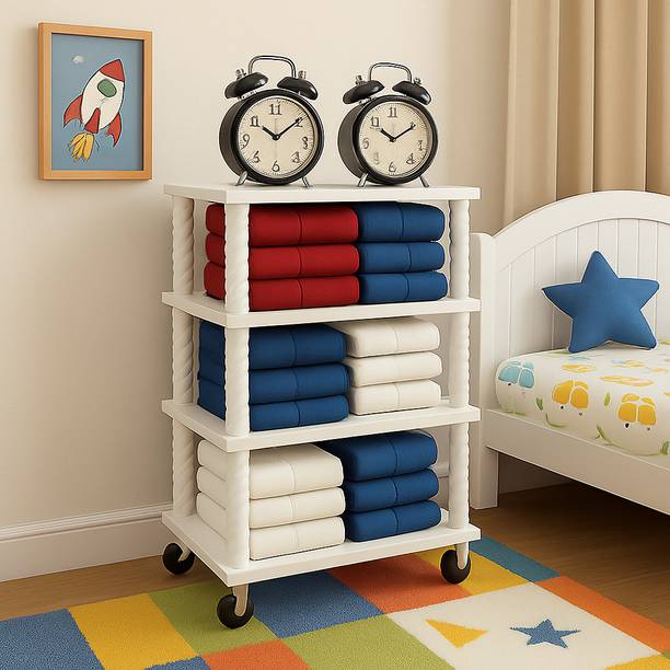 YouCopia 1 Door 6 Shelf Non woven Fabric ,Office , Badroom,Kids rooms,Storage rooms PVC Collapsible Wardrobe
