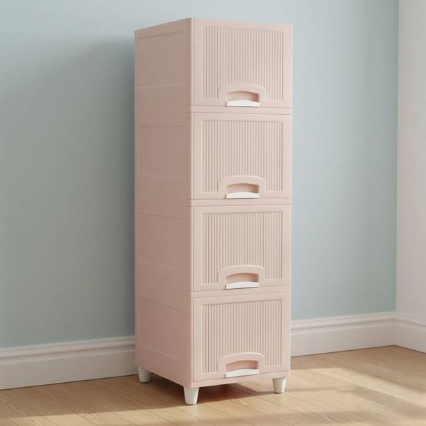 MAXTID Multi Layer Cabinet Suitable for Files, Clothes & Accessories PP Collapsible Wardrobe