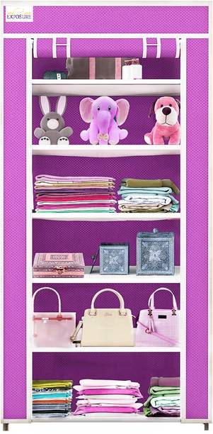 EXPOSURE Pink-6L-WARDROBE Carbon Steel Collapsible Wardrobe