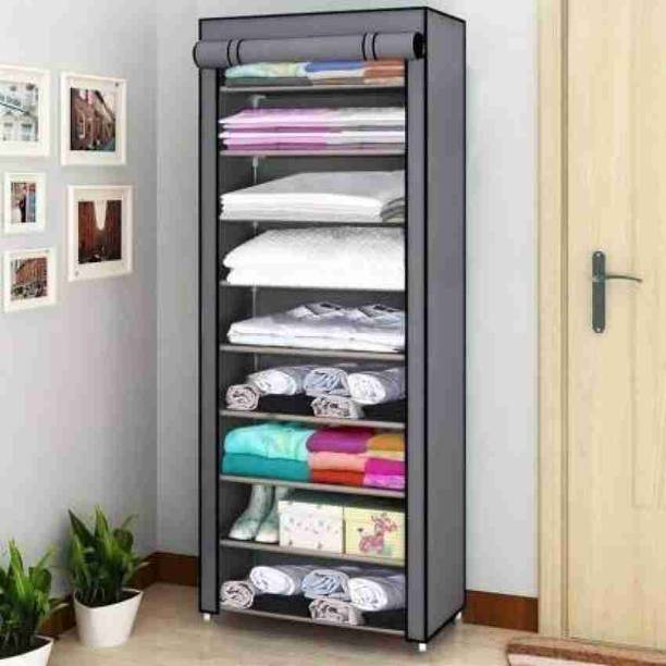 Decent Hut Collapsible Fabric Organizer for Home Office Carbon Steel Collapsible Wardrobe