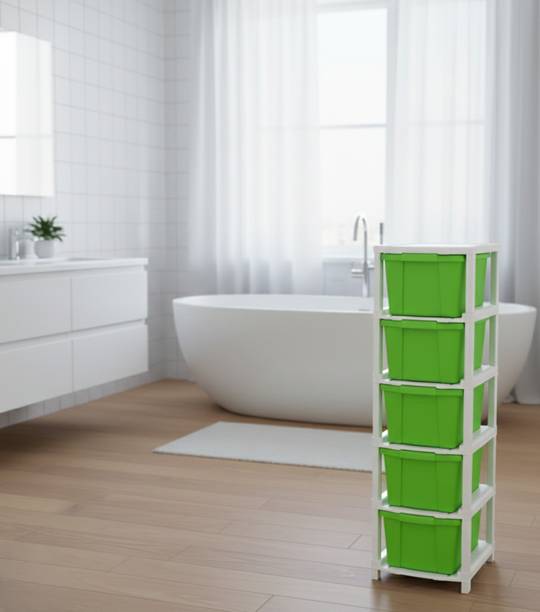 GROTHEORY Multi layer Plastic Storage Cabinet for Clothes with Spacious Drawers PP Collapsible Wardrobe