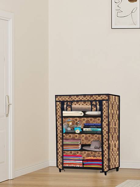 SANAMSTORE Collapsible Wardrobe 4 Layer Storage Organizer with Strong Frame Carbon Steel Collapsible Wardrobe