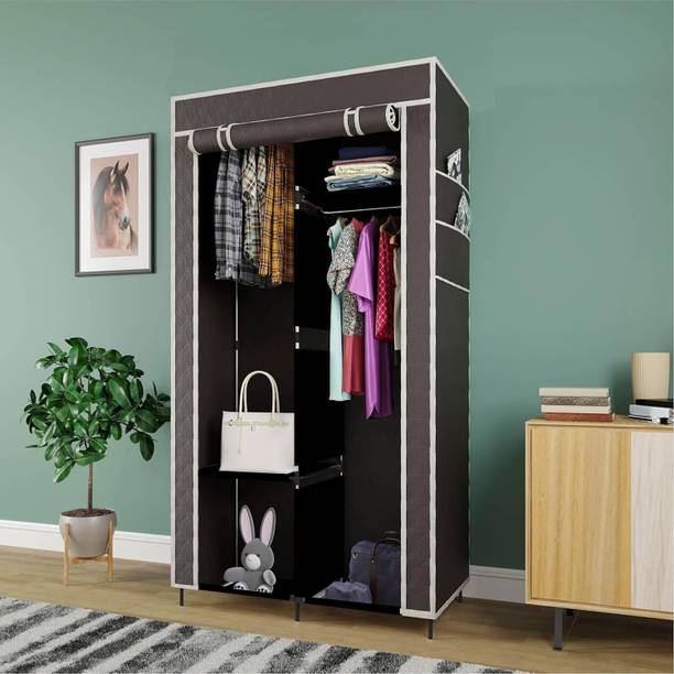 Kesritrader Polyester Collapsible Wardrobe