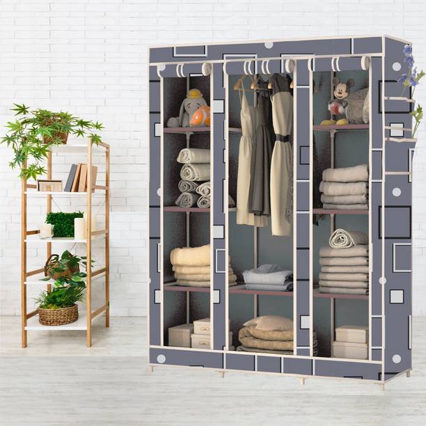 Furnbolo 10 Shelf Digital Print Metal Almirah