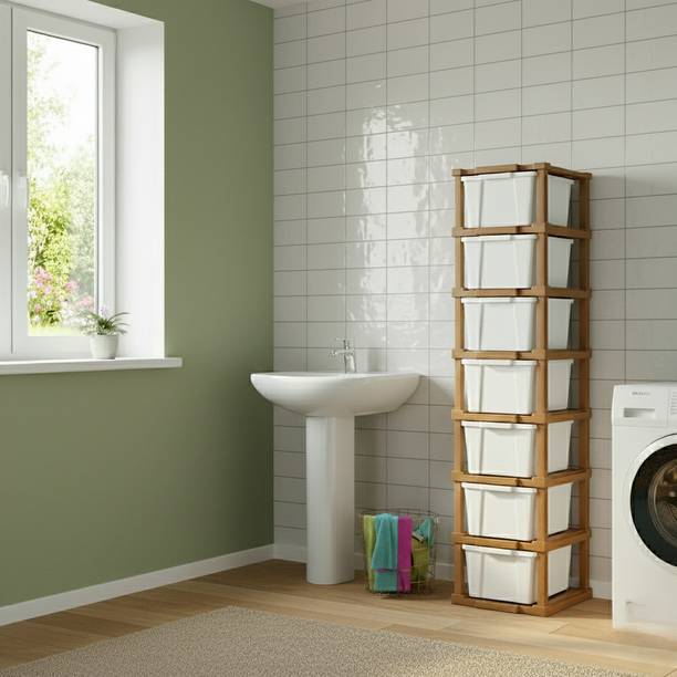 SUPTIKES Multi layer Plastic Storage Cabinet for Clothes with Spacious Drawers PP Collapsible Wardrobe