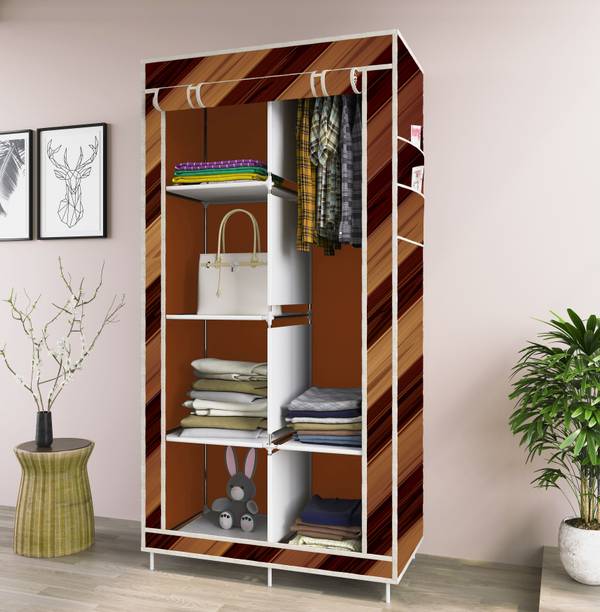 XENABO 6 Layer 1 Door India's Digital Printed Carbon Steel Collapsible Wardrobe