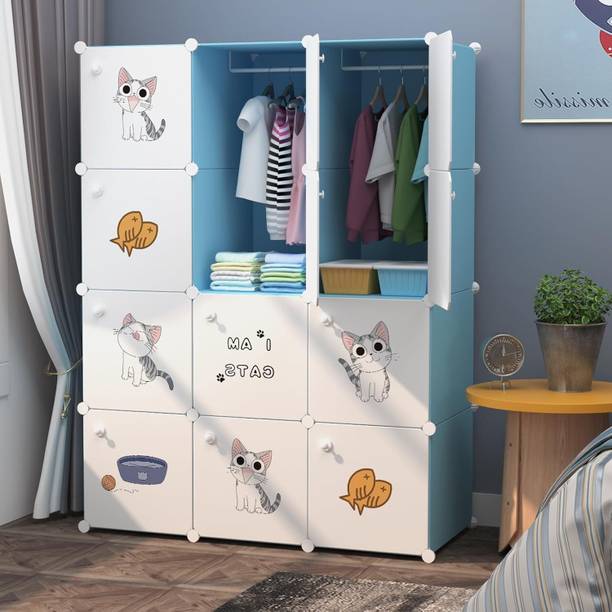 CREXOS Plastic Collapsible Cupboard PC Collapsible Wardrobe PP Collapsible Wardrobe