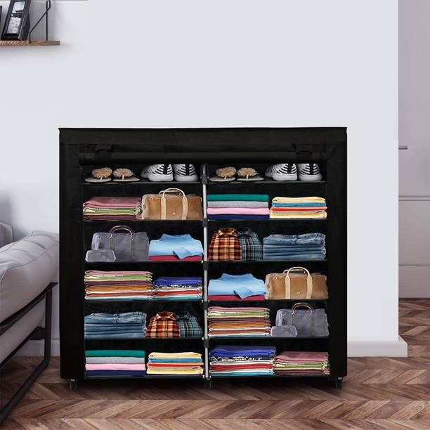 GlowSilk Normal Wardrobe Carbon Steel Collapsible Wardrobe