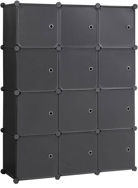 KriShyam 12 Door Plastic Sheet Wardrobe PP Collapsible Wardrobe PP Collapsible Wardrobe