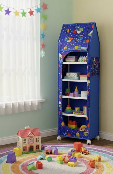 FLIPZON Baby 6 Shelve Unbreakable Material PVC Collapsible Wardrobe