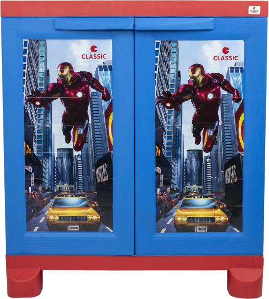 Classic Furniture IronMan Theme Plastic Closet|Wardrobe|Cupboard|Shoerack for Kids&Adults PP Collapsible Wardrobe