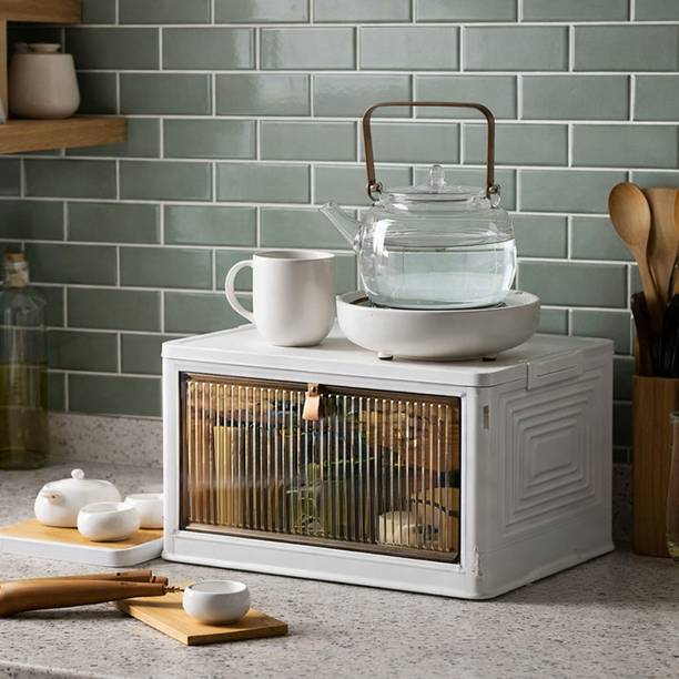 Evrum 1-Shelf Plastic Collapsible Cupboard PC Collapsible Wardrobe