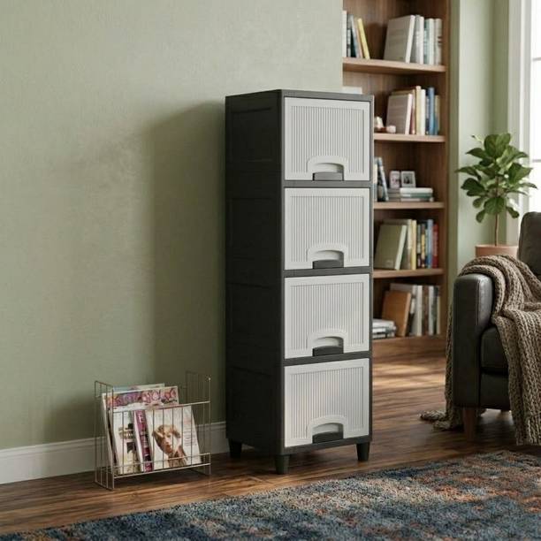 Suptikes Multi Layer Cabinet with User Friendly Storage Build PP Collapsible Wardrobe