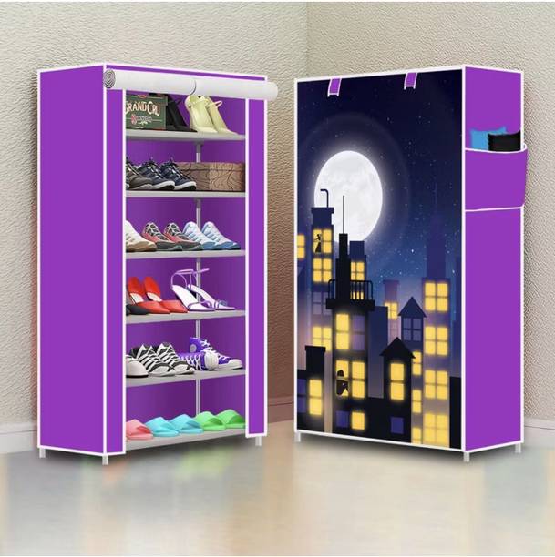 SHOEVAULT PURPLE CITYLIFE PVC Collapsible Wardrobe