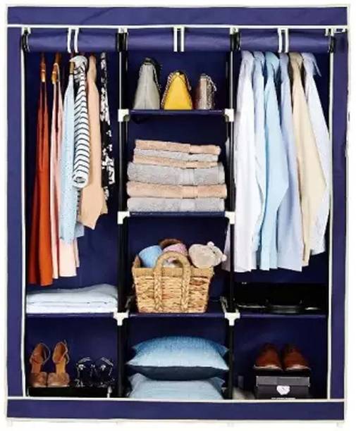 Dewberries Carbon Steel Collapsible Wardrobe