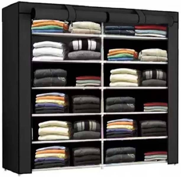Dewberries Carbon Steel Collapsible Wardrobe