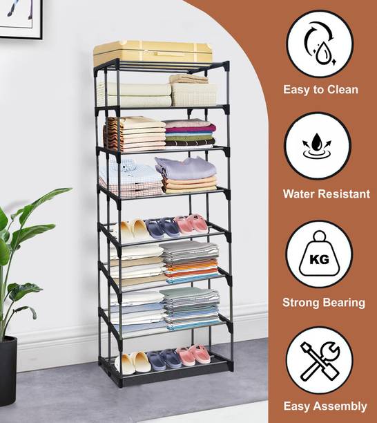 Rmerchants Bookcase_wardrobe Carbon Steel Collapsible Wardrobe
