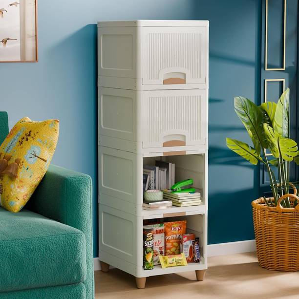 Zeekty Chest of Drawers : Versatile Drawer Storage Organizer & Organisers Storage Box PP Collapsible Wardrobe