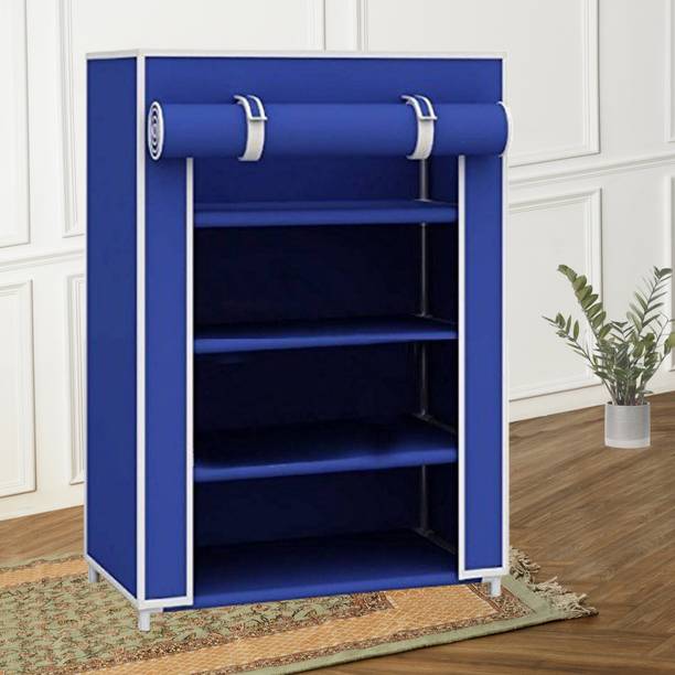 Attache 4 Shelve Shoe Rack PP Collapsible Wardrobe