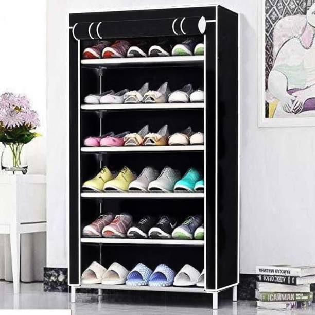 SHOEVAULT A6 Black PVC Collapsible Wardrobe