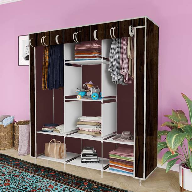 Home Reserve Carbon Steel Collapsible Wardrobe
