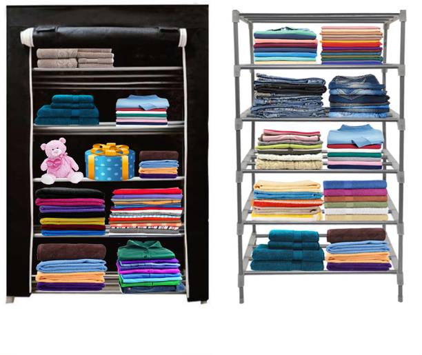 KOnline Carbon Steel Collapsible Wardrobe Carbon Steel Collapsible Wardrobe