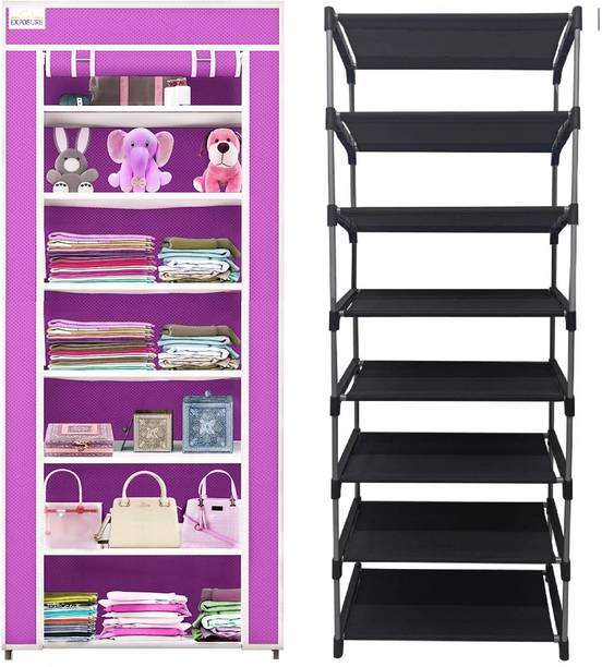 EXPOSURE Pink-7L-WARDROBE Carbon Steel Collapsible Wardrobe