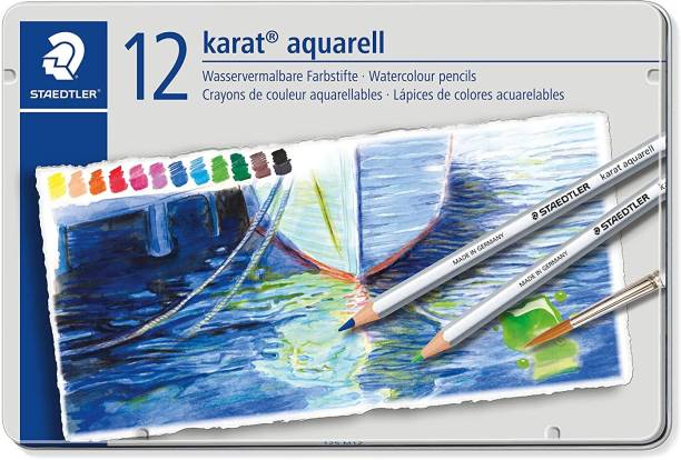 STAEDTLER Karat Aquarell Premium Watercolor Hexagonal Shaped Color Pencils