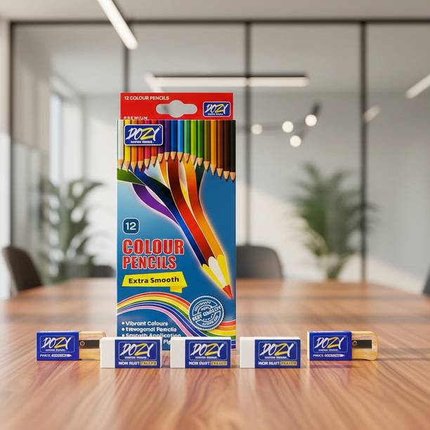 Dozy WD-GNDE-P75I triangular Shaped Color Pencils
