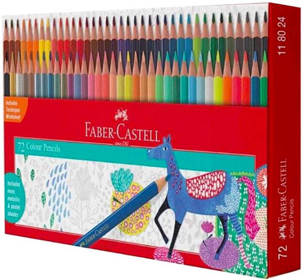 FABER-CASTELL 72 SHADES PENCIL COLOUR SET TRIANGULAR Shaped Color Pencils