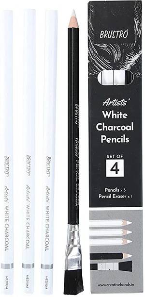 BRuSTRO Charcoal Pencil Round Shaped Color Pencils