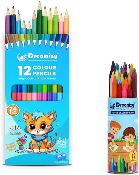 Dreamizy Art Round Shaped Color Pencils