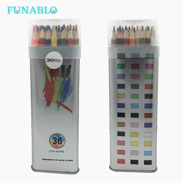 FUNABLO Color pencil set Round Color Pencils Shaped Color Pencils