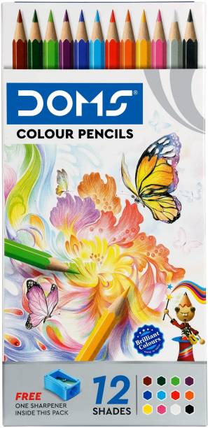 DOMS FSC 12 Shades Round Shaped Color Pencils