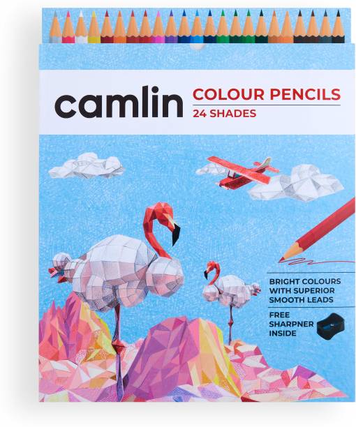 Camlin Full Size Hexagonal Shaped Color Pencils