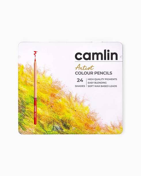 Camlin Artist 24 Colour Pencils Round Shaped Color Pencils