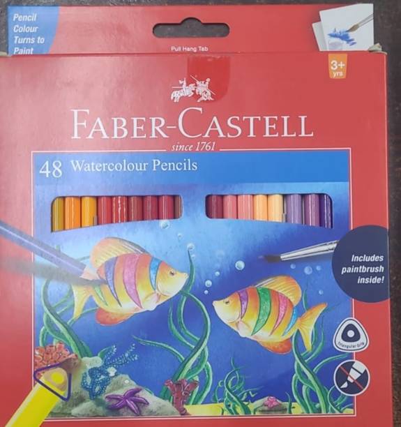FABER-CASTELL WATER COLOUR PENCIL TRIANGULAR COLOUR PENCIL Shaped Color Pencils