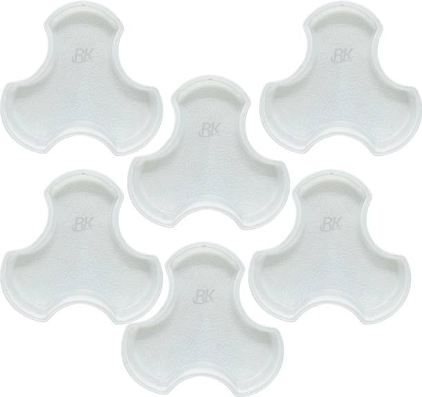 RKTILEMOULD Plastic Milano Paver Block Mould (Pack of 6) 60 MM Column Cap & Base