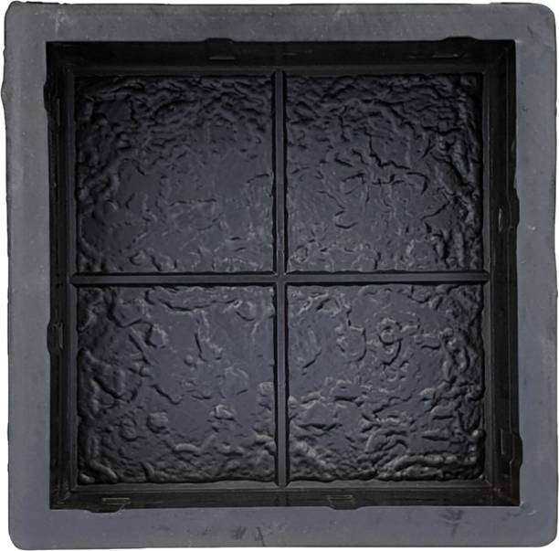 Reyal Black 8x8 FOUR SQUARE Paver Block Mould 60mm (Pack of 1) Column Cap & Base