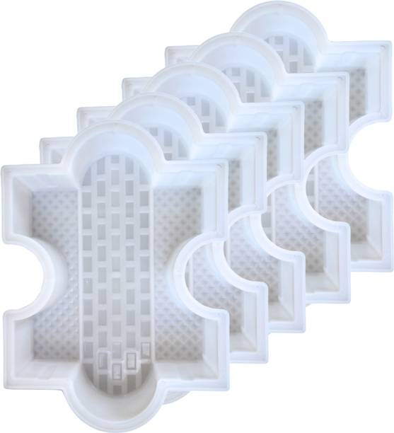 Reyal BROOK Paver Block mould(60mm) Brick Design Mould(Pack of 5) Column Cap & Base