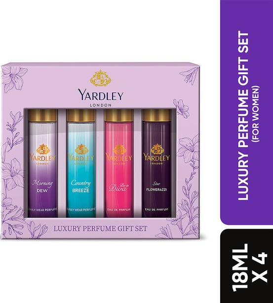 Yardley London Luxury Perfume Gift Set with Long Lasting Fragrance for Women Combo Set