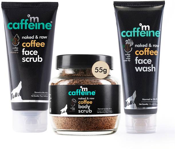 mCaffeine Summer essential Skincare Kit for Exfoliation & Fresh & Glowing Face Women & Men