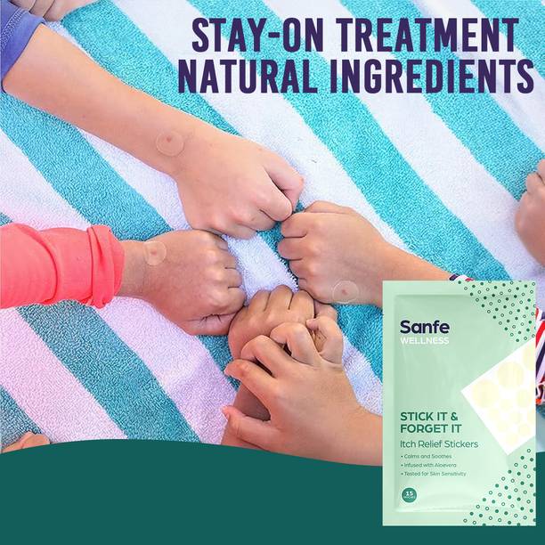 Sanfe Itch Relief Stickers | calms itching, soothes skin