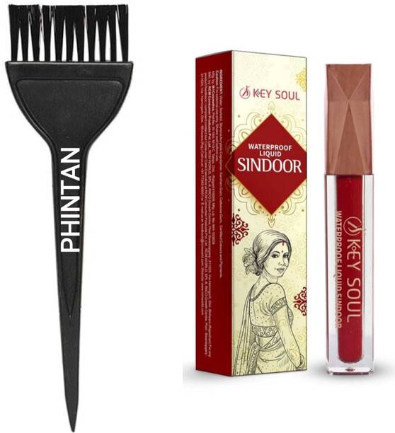 PHINTAN RCM KEY SOUL WATERPROOF LIQUID SINDOOR 5 ML WITH HAIR DYE BRUSH