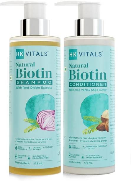 HK VITALS by HealthKart Biotin Shampoo & Conditioner Combo for Strong & Soft Hair