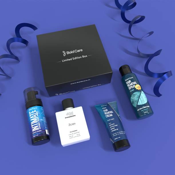 Bold Care Luxury Kit For Men|Hair Removal Spray|Hair Removal Cream|Intimate Wash|Perfume|
